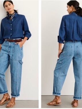 Alex Mill Phoebe Denim Carpenter Jeans in Light Blue - Women's size 6